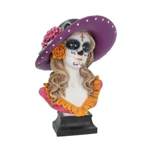 Image of Muertos Marigold Day of the Dead Bust