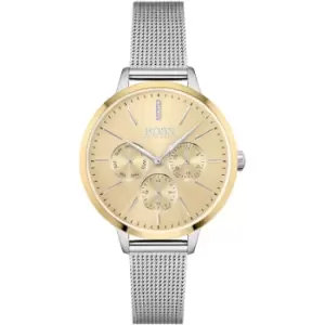 Image of Ladies BOSS Symphony Two Tone Silver Watch