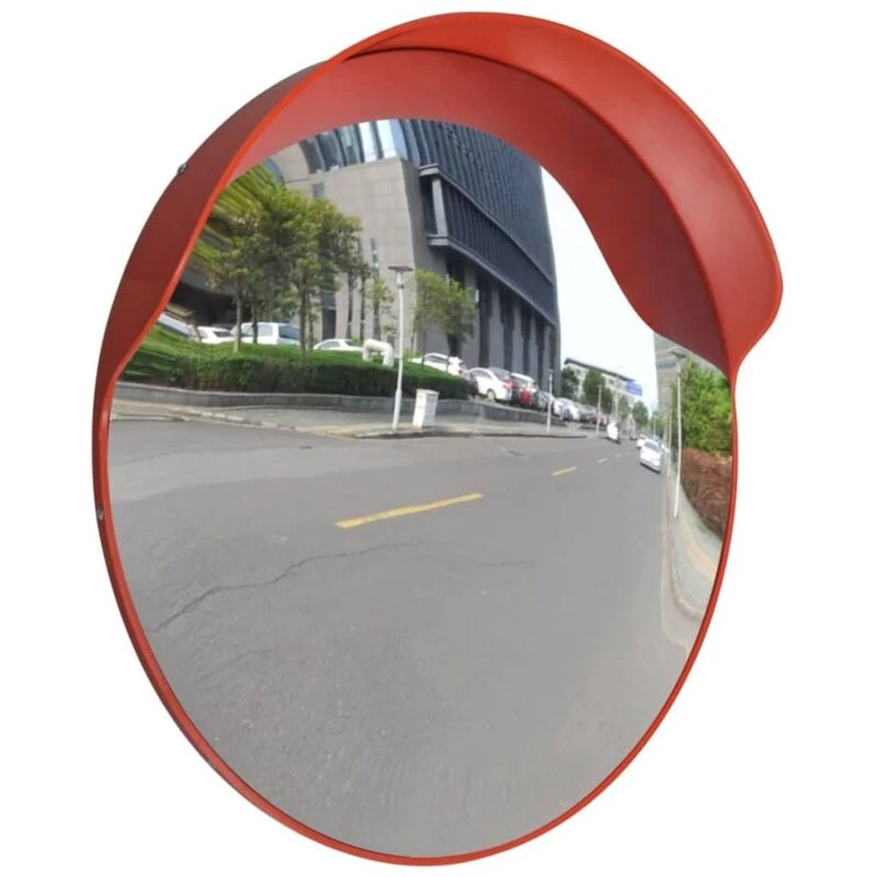 Image of VIDAXL Convex Traffic Mirror pc Plastic Orange 60cm Outdoor Vidaxl 8718475925705