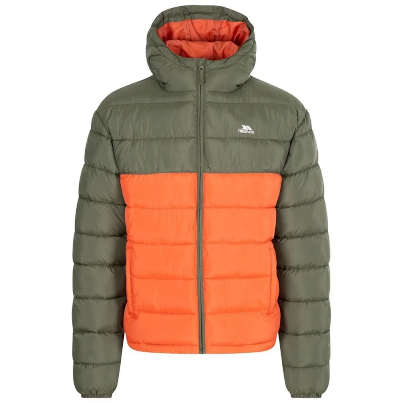 Image of Trespass Trespass Men Oskar Padded Jacket in Dark Green Size: X-Small Dark Green XS Male 5063238155862