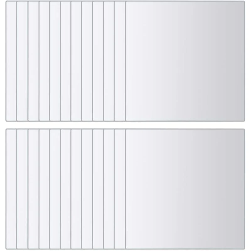 Image of VIDAXL 48 pcs Mirror Tiles Square Glass Vidaxl 8719883873282