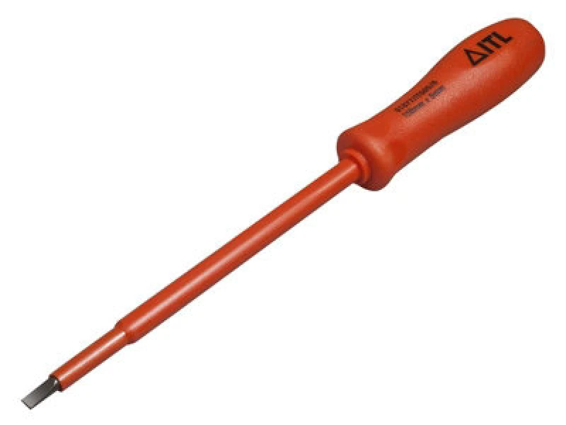Image of ITL Insulated Slim Slotted Screwdriver 01950 Tip Size: 8mm