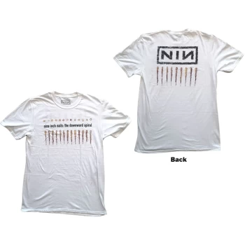Image of Nine Inch Nails - Downward Spiral Unisex Medium T-Shirt - White