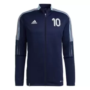 Image of adidas Messi Tiro Number 10 Training Track Top Mens - Blue