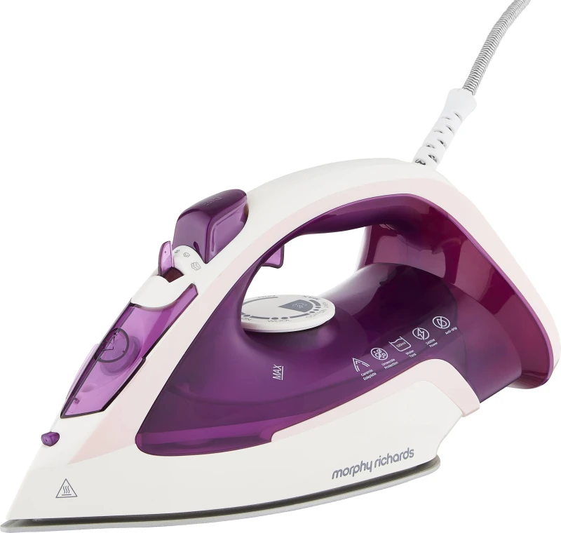Image of Morphy Richards Turbosteam 302011 Steam Generator Iron - Pink / White