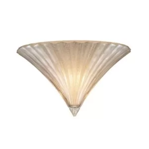 Image of Santa 1 Light Indoor Large Wall Uplighter Gold with Glass, E14