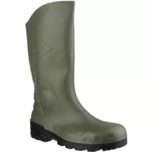 Image of Dunlop Devon Unisex Green Safety Wellington Boots (38 EUR) (Green/Black) - Green/Black