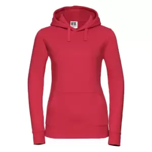 Image of Russell Womens Premium Authentic Hoodie (3-Layer Fabric) (S) (Classic Red)