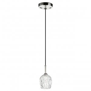Image of 1 Light Ceiling Mini Pendant Polished Nickel, G9