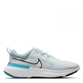 Image of Nike React Miler 2 Mens Running Shoes - White/Blue