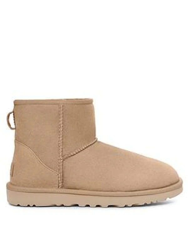 Image of Ugg Classic Mini II Sheepskin Womens Boots - Sand - Size:UK 4