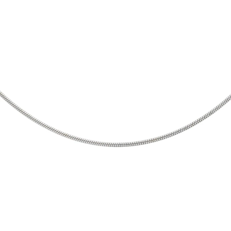 Image of Be You Sterling Silver Round Snake Chain Silver female 24inch
