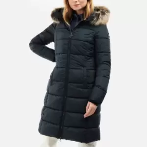 Image of Barbour Womens Rosoman Quilted Coat - Black - UK 14