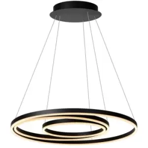 Image of Lucide triniti - Pendant Light - Ø80cm - LED Dim. - 3000K - Black