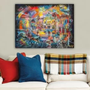 Image of 220080475_70100 Multicolor Decorative Canvas Painting