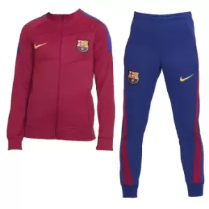 Image of 2021-2022 Barcelona Academy Tracksuit (Noble Red) - Kids