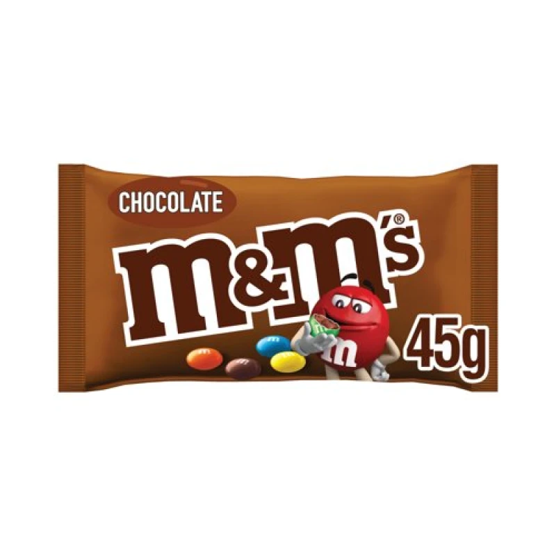 Image of M&M's Chocolate Pieces Bag 45g (24 Pack) 121233