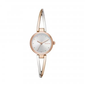 Image of DKNY Silver And Two Tone 'Crosswalk' Fashion Watch - NY2791