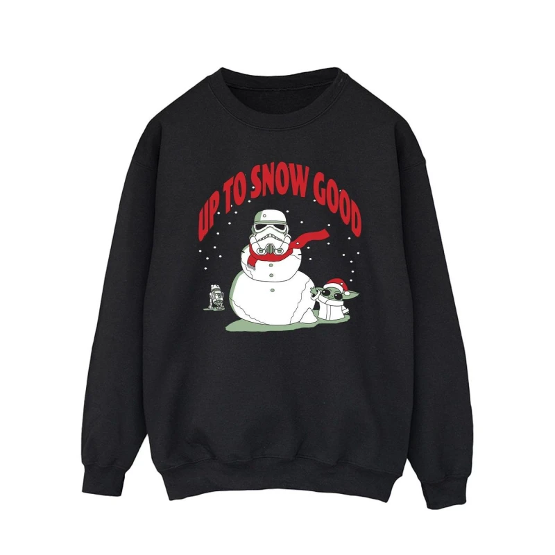 Image of Star Wars Star Wars Men Up To Snow Good Sweatshirt in Black Size: Small Black S Male 5063376852678