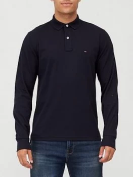 Image of Tommy Hilfiger Tommy Regular Long Sleeve Polo Shirt - Navy