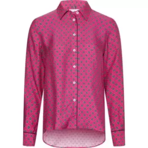 Image of Tommy Hilfiger Foulard Print Long Sleeve Shirt - Pink