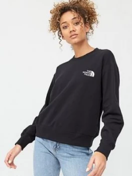 Image of The North Face Cropped Crew Sweatshirt - Black