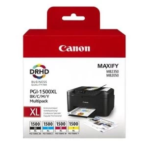 Image of Canon PGI1500XL Black and Tri Colour Ink Cartridge