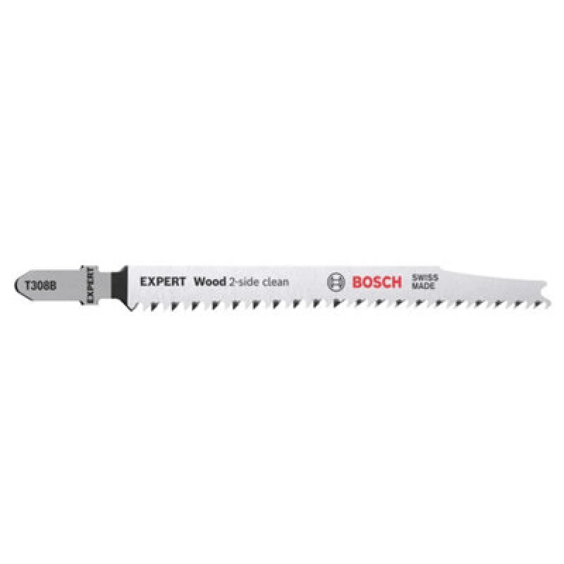 Image of Bosch Expert T308B Wood Clean Cut Jigsaw Blades 2608900553 Pack Qty: Pack of 100