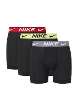 Image of Nike Underwear Dri-FIT Advance Micro 3 Pack Boxer Briefs - Black Size M Men