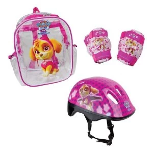 Image of Paw Patrol Skye Helmet, Knee Pads, Elbow Pads & Bag Protection Pack