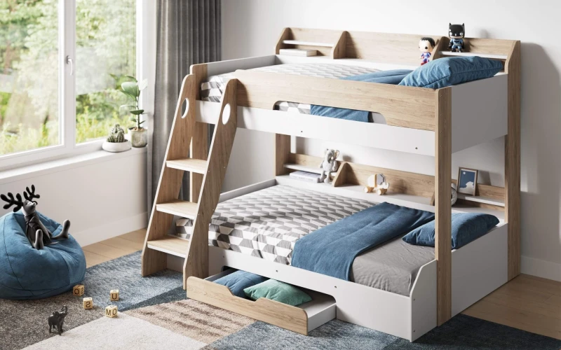 Image of Flick Triple Bunk Bed Oak