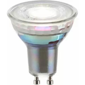 Image of Loops - 6.7W smd GU10 LED Bulb - 4000k Cool White - 60 Degree Beam - Clear Glass Lamp