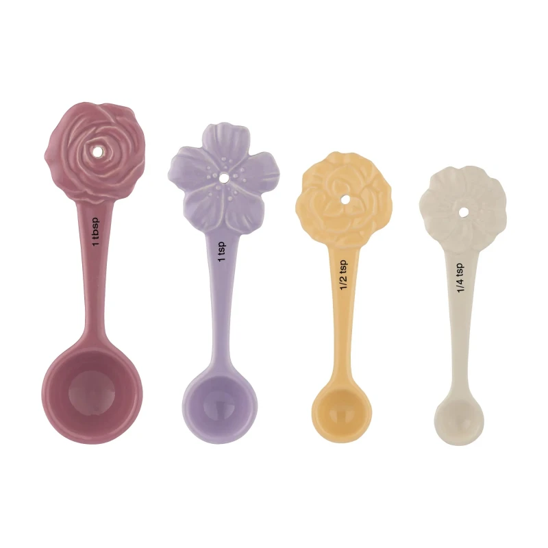 Image of Mason Cash 4 Piece In The Meadow Measuring Spoons Multi-Coloured ONE SIZE
