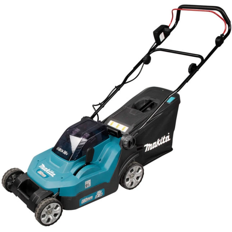 Image of Makita LXT Makita DLM382PT2 Twin 18V (36V) Li-ion LXT 38cm Lawnmower with 2x 5.0Ah Batteries and Twin Port Charger