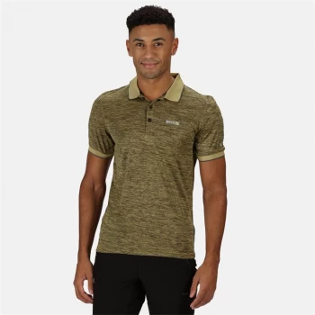 Image of Regatta Remex II Quick Drying Marl Jersey Polo Shirt - Grapefruit