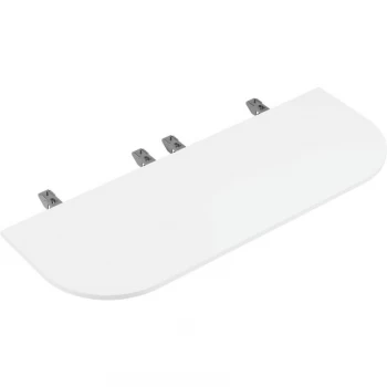 Image of 1600X600MM Bench Desk D End Meeting Point - Silver/White