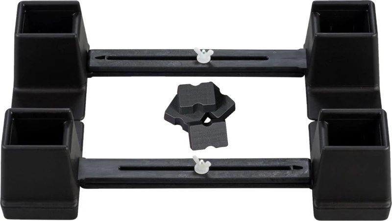 Image of Aidapt Adjustable Height and Width Linked Bed Raiser Width 610 to 890mm Black