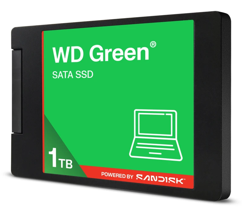 Image of SanDisk SanDisk Green WD SATA SSD 2,5"/7mm POWERED BY 1TB WDS100T5G0A-00CPT0