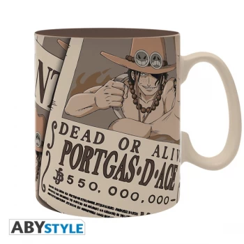 Image of One Piece - Wanted Ace Mug