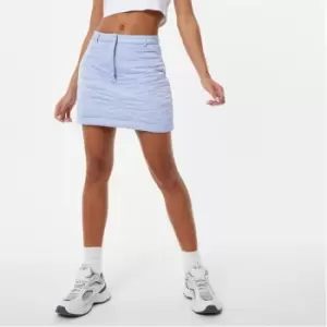 Image of Jack Wills High-Waisted Quilted Mini Skirt - Blue