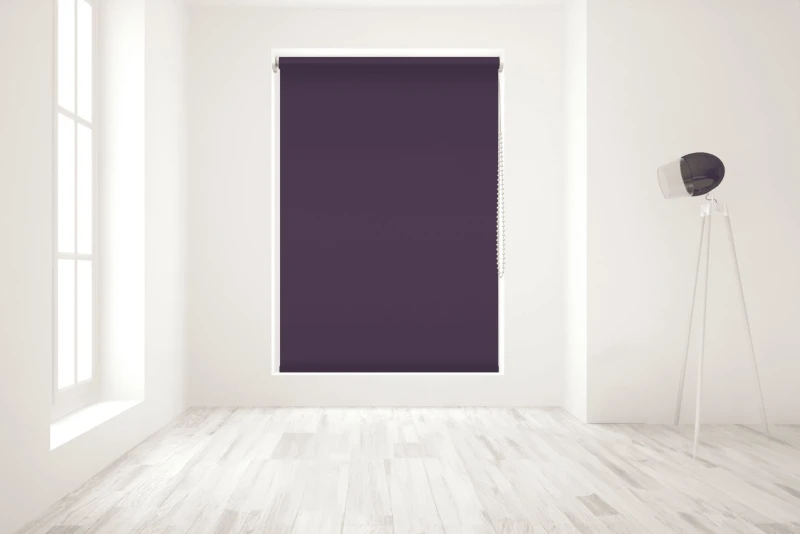 Image of Blinds Outlet Blackout Roller Blind in Aubergine Size: 210cm width x 160cm drop Aubergine Unisex 210cm width x 160cm drop