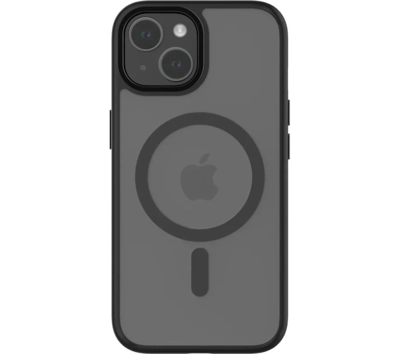 Image of QDOS HYBRID Soft SNAP MagSafe iPhone 15 Case - Clear & Black,Clear 5061008400501
