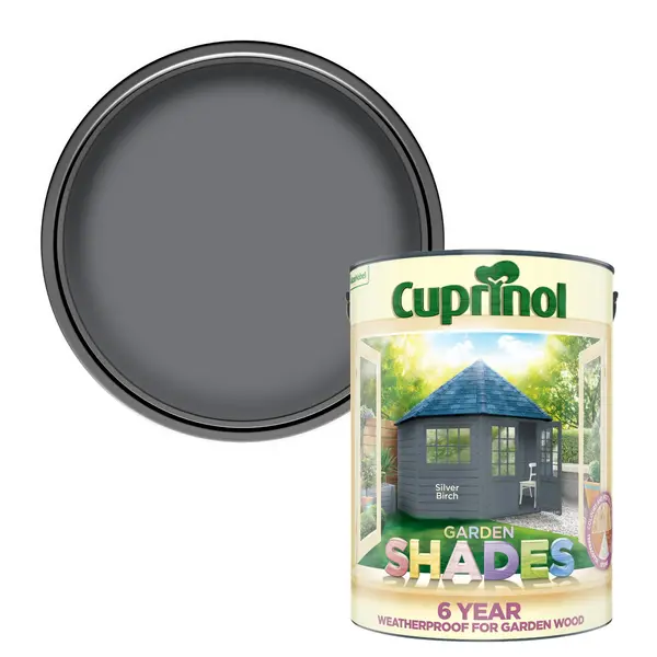 Image of Cuprinol Garden Shades Paint Silver Birch - 5L Grey