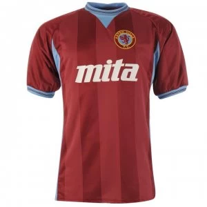 Image of Score Draw Aston Villa Football Club 1984 Home Jersey Mens - Claret