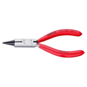 Image of Knipex 19 01 130 Round Nose Pliers With Cutting Edge (Jewellers' P...