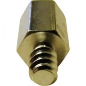 Image of Spacer External and internal thread M3 Brass Distance 8 mm