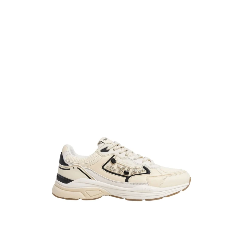 Image of Pepe Jeans Womens Sneakers Pepe Jeans Dave Knit Blanc Female 41