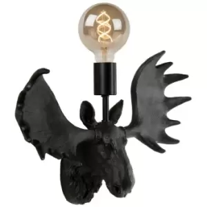 Image of Lucide EXTRAVAGANZA MOOSE - Wall Light - 1xE27 - Black