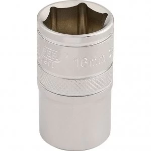 Image of Draper 1/2" Drive Satin Finish Hexagon Socket Metric 1/2" 16mm