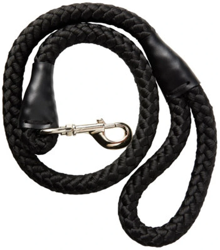 Image of Ancol Nylon Super-Sized Rope Lead Black, 1.07 M Length By Extra Thick 20 mm Width